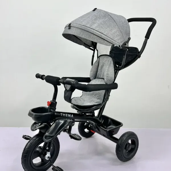 GrayRide - Dečiji Tricikl u Elegantnoj Sivoj Boji 🚲🌟