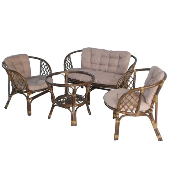 Bahama Brown – Prirodna ratan garnitura za baštenski komfor i stil