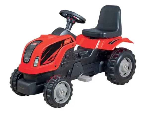 Traktor za decu sa prikolicom – Crveni
