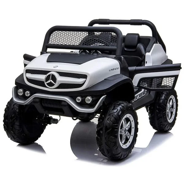 Mercedes Benz dečiji Džip sa EVA gumama i PU Sedištem Model 291 beli🚙