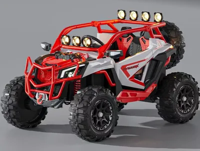 TrailBlazer Crveni Električni Off‑Road Auto za Mališane 2209