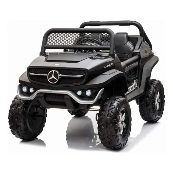 Mercedes Unimog – Dečiji Džip dvosed na Akumulator 318 Crni⚡🚙