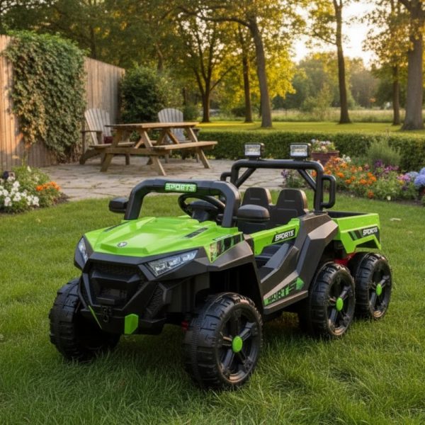 Zeleni UTV na Akumulator sa Prikolicom