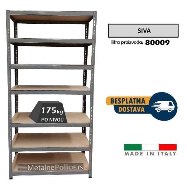 Polica metal-iverica 200x100x40 7x175kg