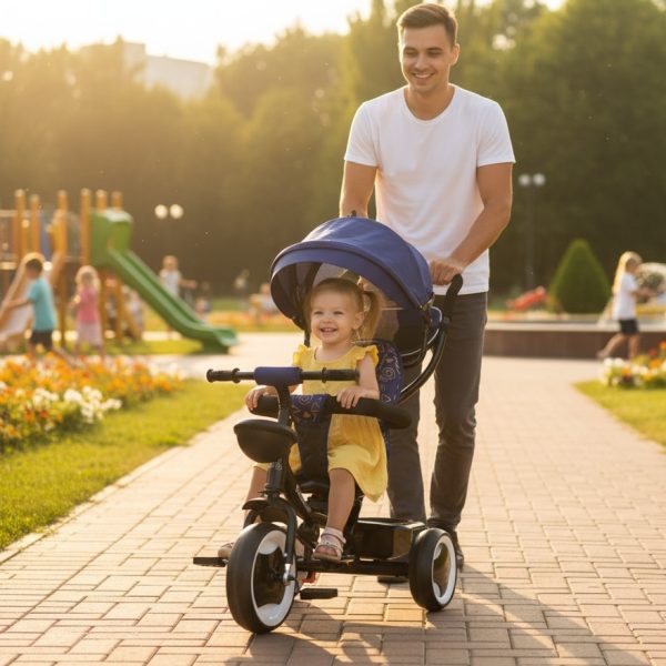 Dečiji tricikl Playtime Moni 431 – plavi