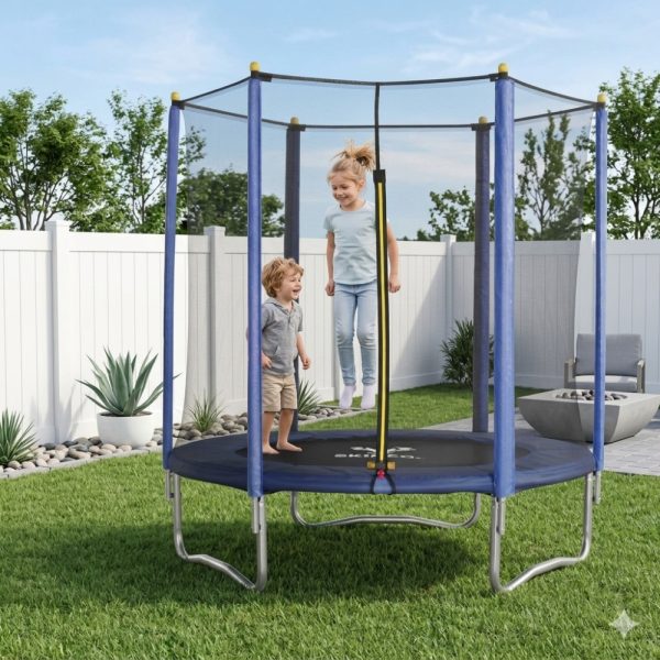 Trambolina 2.44m sa merdevinama i zaštitnom mrežom – Playtime