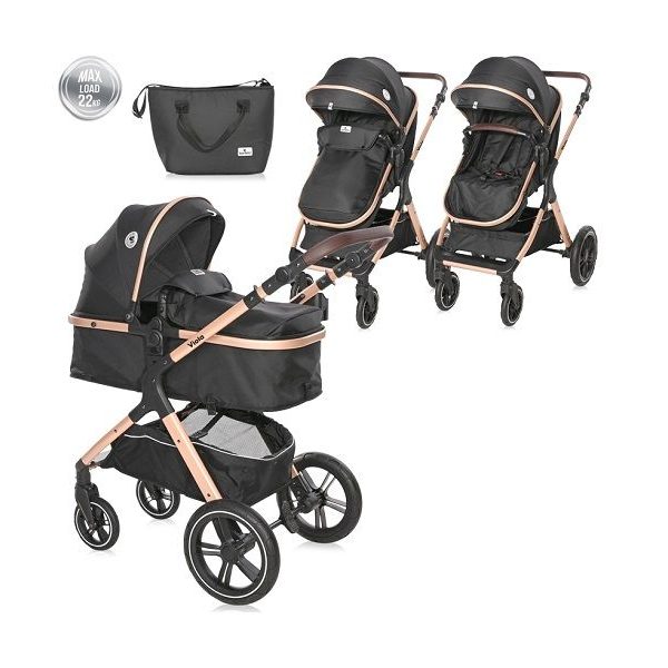 LORELLI KOLICA ZA BEBE VIOLA - BLACK DIAMONDS+ADAPTERI