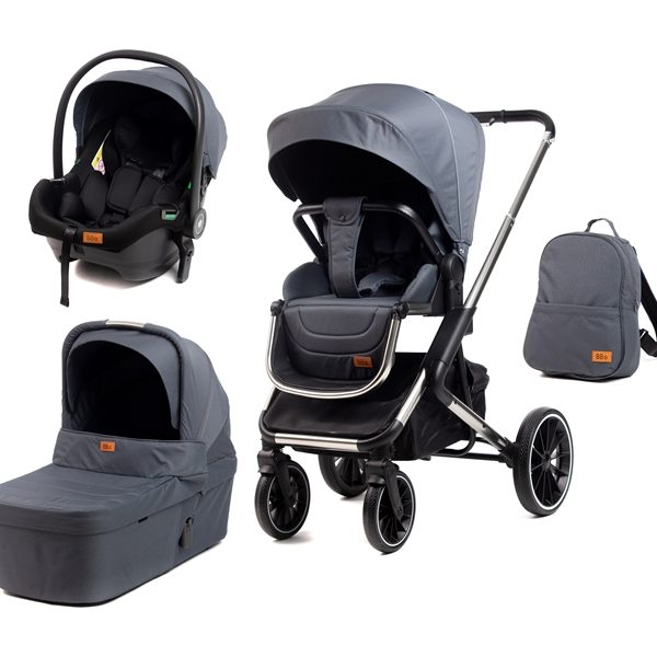 BBO KOLICA ZA BEBE 3u1 (6567) FLEXITRIO - GREY