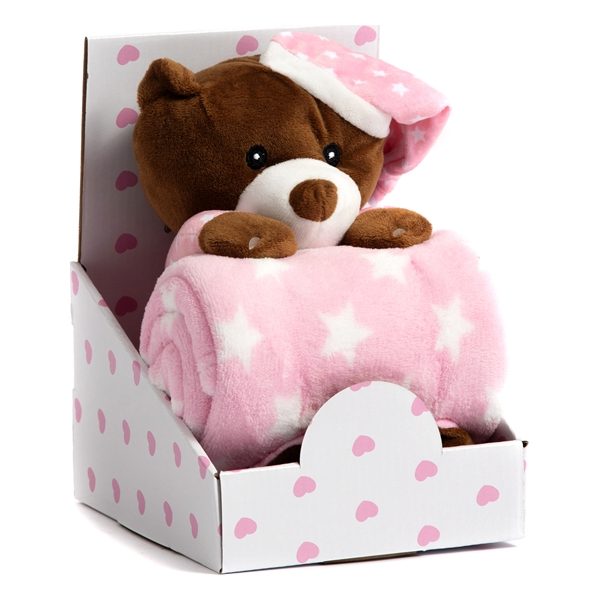 BBO SET IGRACKA + CEBENCE SLEEPING BEAR (B200003) - PINK
