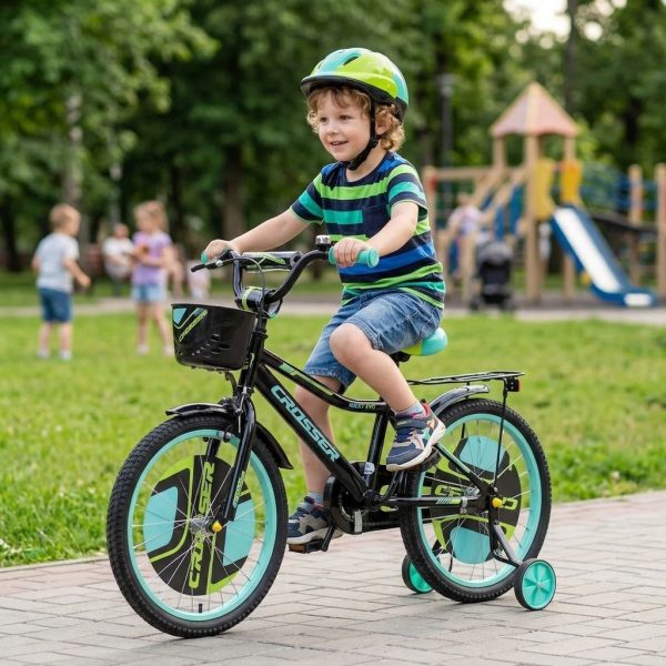 Dečiji bicikl 16” Crosser crno-zelena