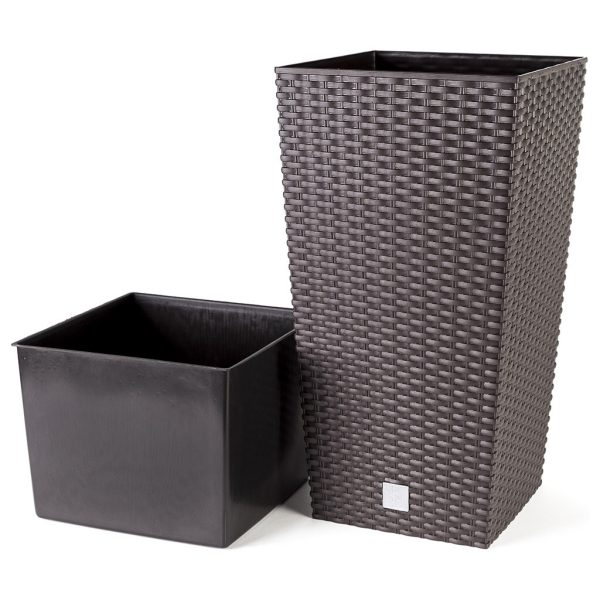 Saksija Ratan sa uloškom 33x33x60 cm