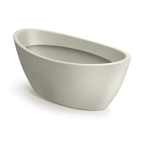 Saksija Aria Oval 40cm - granit pesak 101GR