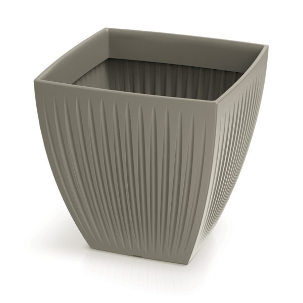 Saksija Latia kvadratna standard 30cm - moka kamen 247R