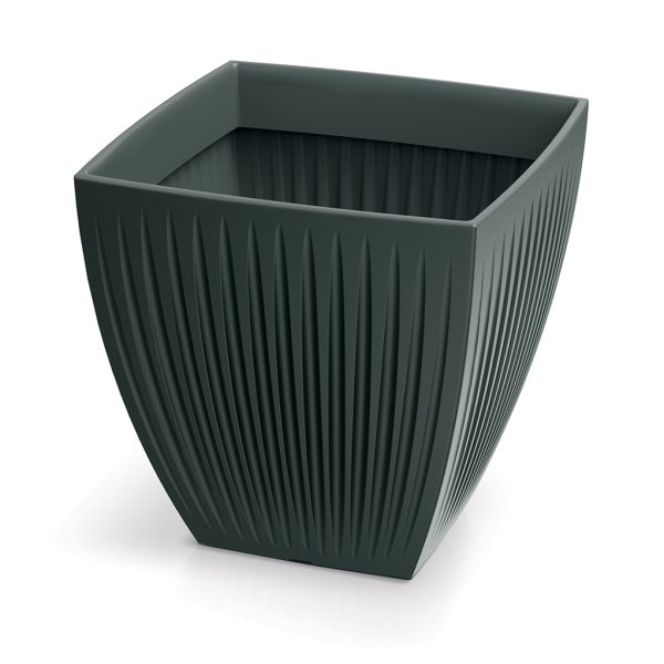 Saksija Latia kvadratna standard 30cm - antracit kamen 466R