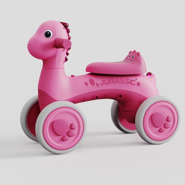 DinoRide 767 – Dečija Guralica u Roze Boji 🦕✨