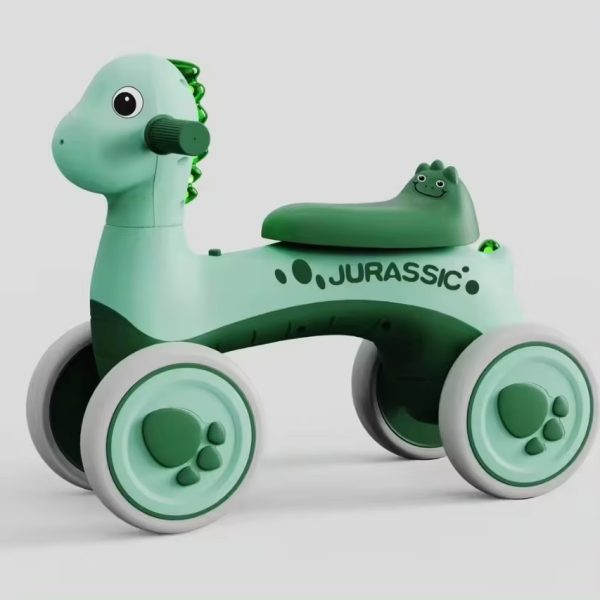 DinoRide 767 – Dečija Guralica u Zelenoj Boji 🦕✨