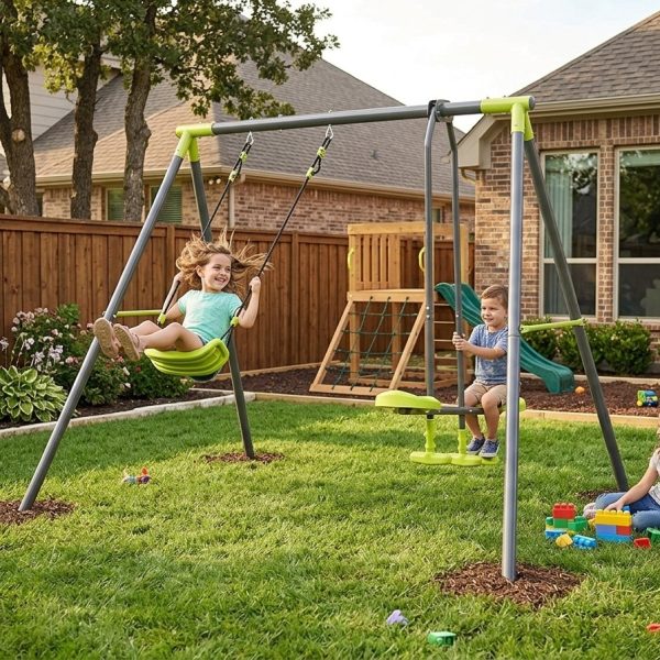 Ljuljaska i klackalica sa metalnom konstrukcijom NS810