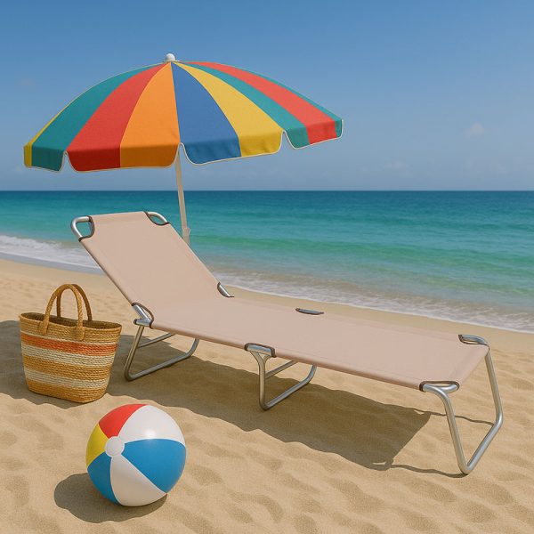 Baštenska ležaljka sklopiva kapućino 712000K