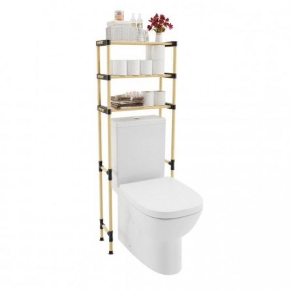 Polica drvena za kupatilo 51x20x136 cm SEO-8180