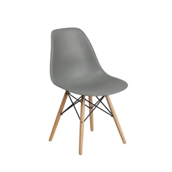 Trpezarijska plastična stolica Aurora siva Lemon 25-KS007