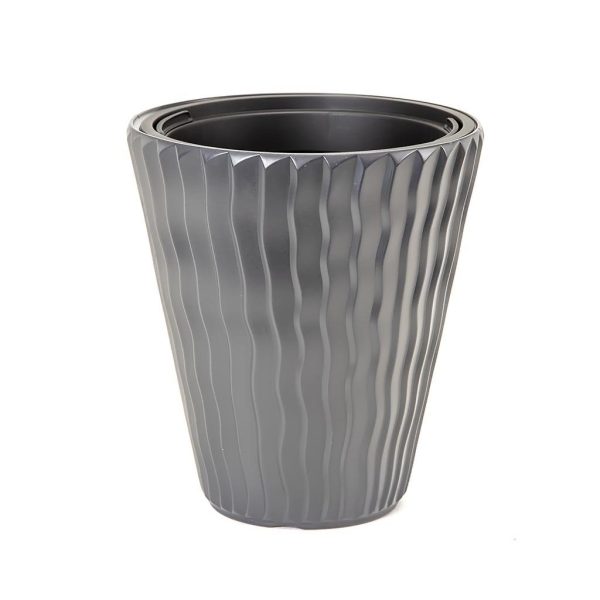 Saksija Talasasta 30x33 cm sa uloškom