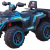 Auto na baterije ATV Veliki+prikolica TS-153- C plavi