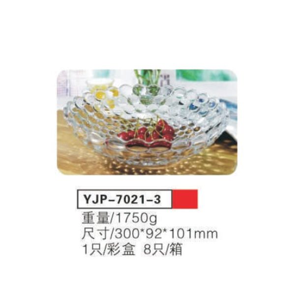 Stakleni tanjir 1/1 30x9cm YJP-7021-3