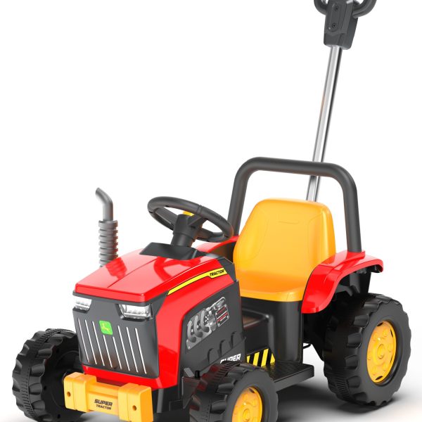 Traktor mini sa ručkom 6v 1moto CRVENA MB8349
