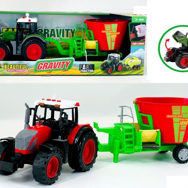 Traktor vertimiks prikolica