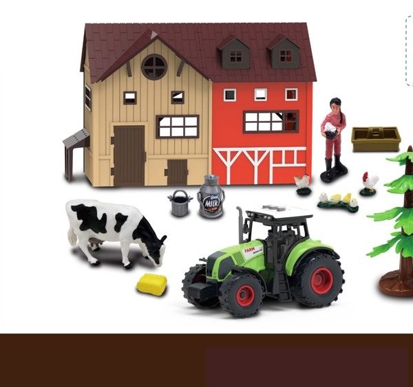 Farma,traktor bat i životinje