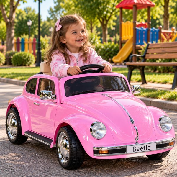 Automobil na akumulator VW BEETLE JE1818 - pink
