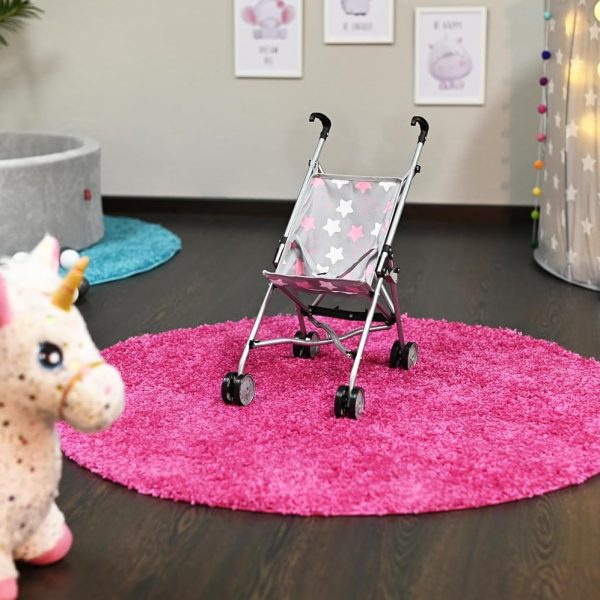Kolica Sim Star grey pink