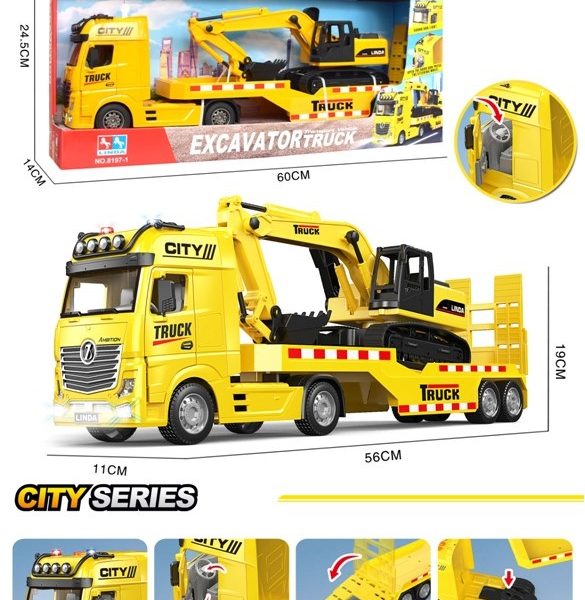 Transportni kamion sa bagerom