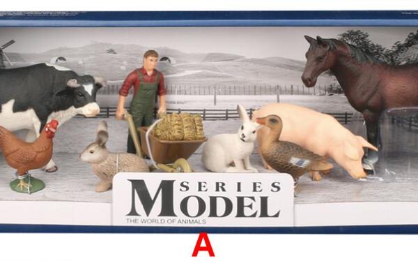 Farma životinje sa farmerom