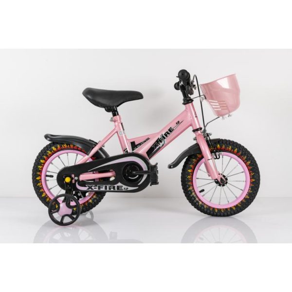 Dečiji bicikl za decu uzrasta do 4 godine /visina deteta 100 cm X-FIRE PINK
