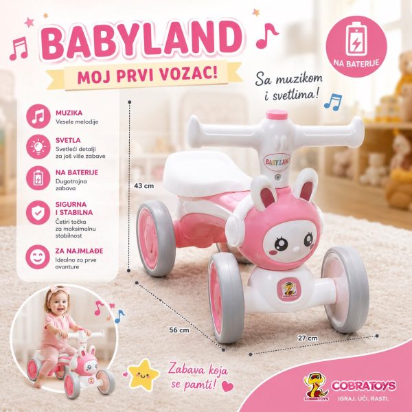 Guraljka mini maca BC1692 ROZE