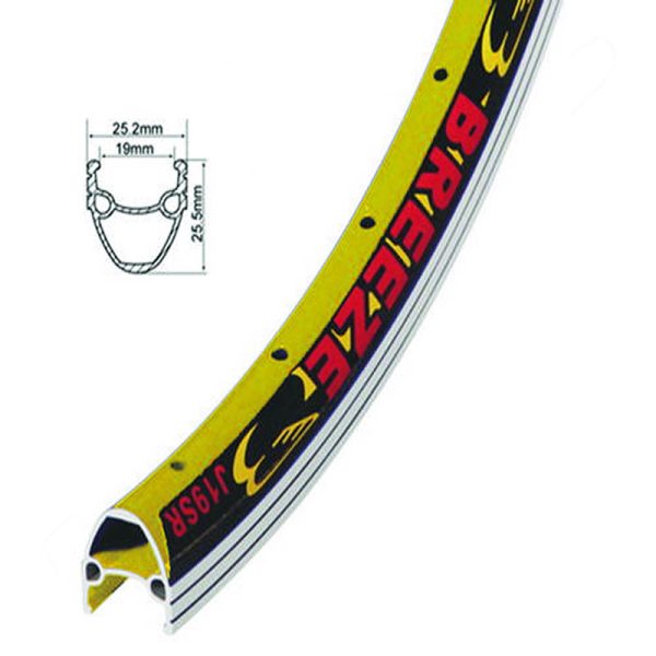 OBRUC 26X1.75 ALU DUPLI ZUTI